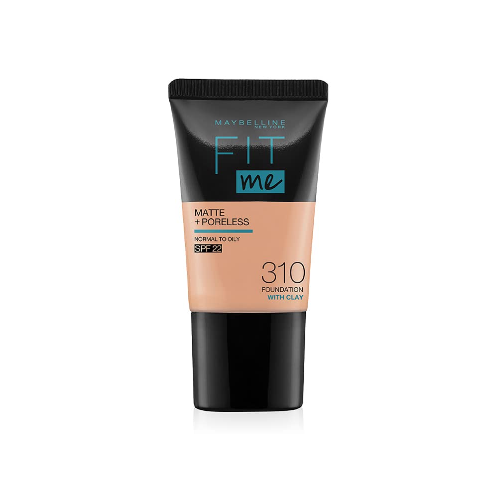Maybelline New York Liquid Foundation Light Sun Beige & New York Compact Matte Powder,All Skin Type 128 Warm Nude, 8G, 2 count