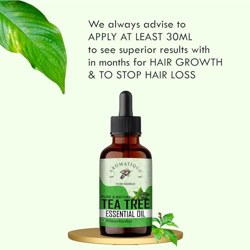 Aromatique Tea Tree Oil for Face - Tea Tree Essential Oil for Skin, Hair Growth, Scalp, Acne - Tea Tree Oil 15 ml