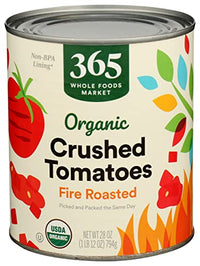 365 Tomatoes Crushed Fire Roasted Organic, 28 Ounce