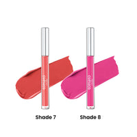 FLiCKA Tomato Liquid Matte Lipstick Transfer Proof, Smudge Proof, Non-Sticky, Creamy Lightweight Shade 7 & Shade 8 Combo