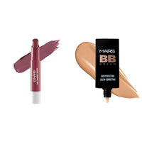 MARS Matte Super Stay Lipstick | Up to 12 Hours Long Lasting | Smudge Proof and Waterproof Lipstick for Women (2.6 gm) (07-SURREAL) BB Cream Lightweight Foundation (30 ml) (Tan)