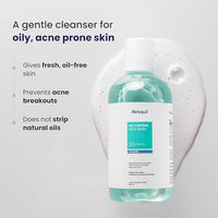 RE' EQUIL Oil Control Face Wash | Soap & Sulphate Free Face Wash with Zinc PCA | Controls Excessive Oil Production | For Oily Acne Prone Skin | 200 ml