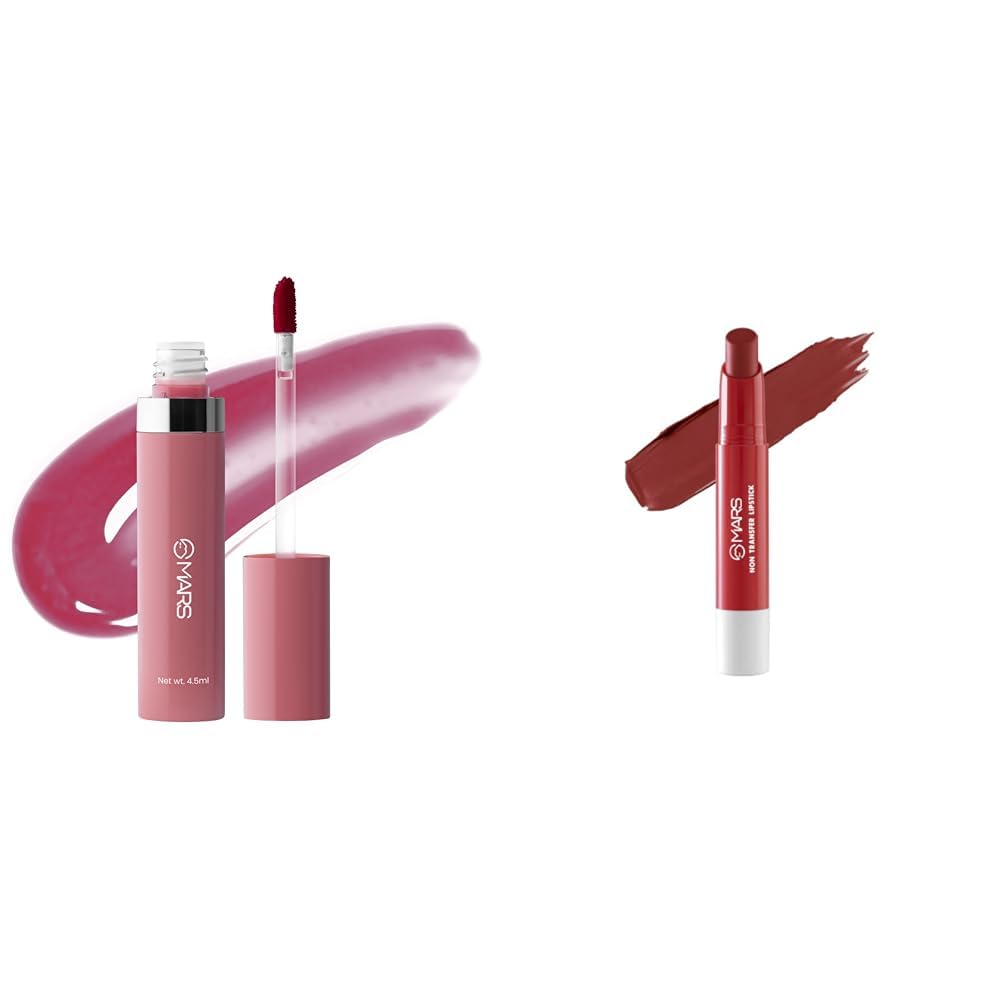 MARS Drip Lip Mist for Women (4.5 ml) (02-Mulberry Drip) Matte Super Stay Lipstick | Up to 12 Hours Long Lasting | Smudge Proof and Waterproof Lipstick for Women (2.6 gm) (05-MAJESTIC)
