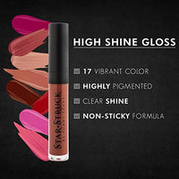 STARSTRUCK BY SUNNY LEONE Glossy Liquid Lip Color, Brown | Highly Pigmented, Hi-Shine & Non-Sticky Formula | Lip Gloss For Girls, Women | Caramello