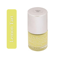 DeBelle Gel Nail Polish Lemon Tart (Lemon Yellow)|Non UV - Gel Finish |Chip Resistant | Seaweed Enriched Formula| Long Lasting|Cruelty and Toxic Free| 8ml Glossy Finish