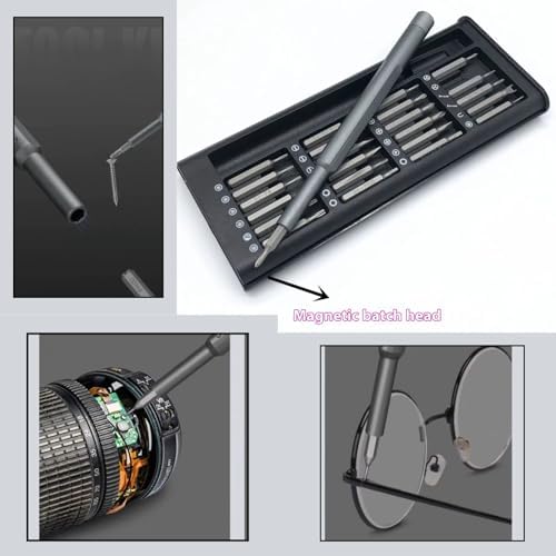 24 - in - 1 Precision Screwdriver Set - Magnetic Repair Tool Kit for Electronics, Phones, Laptops