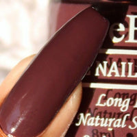 DeBelle Gel Glossy Finish Nail Polish Plum Toffee (Plum Maroon), Enriched With Natural Seaweed Extract, Cruelty Free, Toxic Free - 8 Ml