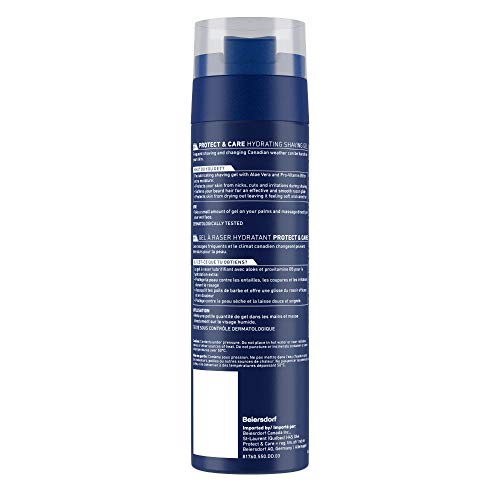 NIVEA MEN Shaving, Protect & Care Shaving Gel, 200ml