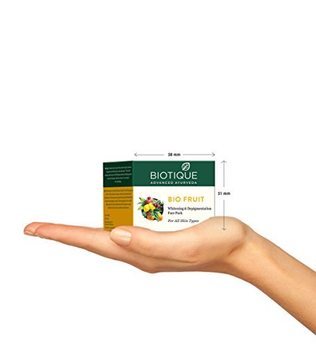 Biotique Bio Milk Protein Whitening & Rejuvenating Face Pack For All Skin Types, 50g & Bio Fruit Whitening & Depigmentation & Tan Removal Face Pack, 75g