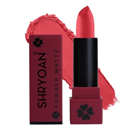 Shryoan Powder Matte Lipstick with Moisturizing and Hydrating Formula | For Every Day Use (3.2g) (Shade-19, Shade-19)