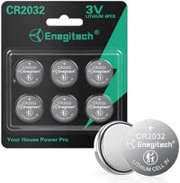 CR2032 Lithium Coin Cell Batteries - 3V Button Batteries (6-Pack)