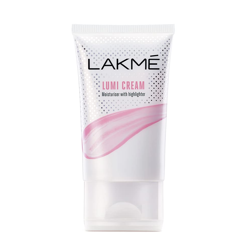 Lakme Eyeconic Curling Mascara, Black 9 ml & Lakme Lumi Cream,Moisturizer with highlighter,30 gm