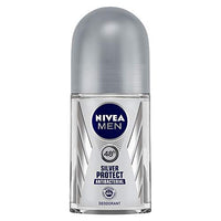 Nivea Deodorant Roll On, Silver Protect for Men, 50ml And Shower Gel, Deep Impact Cleansing Body Wash for Men, 250ml