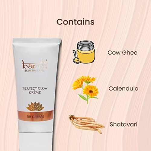 Barva Perfect Glow Creme Long Lasting(10 ml), Lightweight BB Cream & Dusk Foundation - Combo Pack