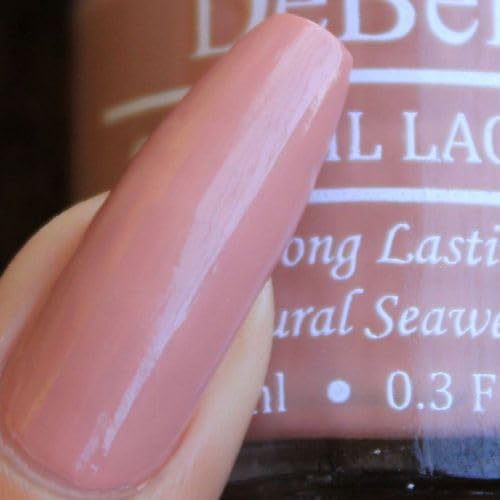 DeBelle Gel Creme Finish Nail Polish Rose Aurelia (Pink Mauve), Enriched With Natural Seaweed Extract, Cruelty Free, Toxic Free - 8 Ml
