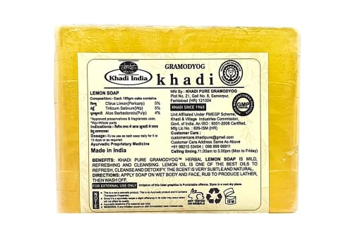 Khadi Pure Herbal Lemon Soap (125g)