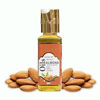 INDUS VALLEY 100% Pure Sweet Almond Cold Pressed Carrier Oil- Natural, Virgin & Unrefined - Almond Oil (50ml)