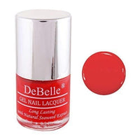 DeBelle Gel Glossy Finish Nail Polish French Affair (Scarlet Red), 8 Ml - Enriched With Natural Seaweed Extract, Cruelty Free, Toxic Free