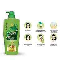Dabur Vatika Health Shampoo - Power of 7 Natural Ingredients - 640 ml & Dabur Amla Hair Oil - for Strong, Long and Thick Hair 275ml