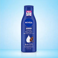NIVEA Cocoa Nourish 200ml Body Lotion with Deep Moisture Serum| 48 H Moisturization | With Cocoa Butter & Coconut Oil | Non Greasy & Healthy Looking Skin |For Very Dry Skin (Pack of 2)
