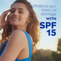 NIVEA Aloe Protection Body Lotion 200 ml | SPF 15 | Aloe Vera Extracts | Dep Moisture Serum | Men and Women | All Skin Type