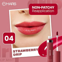 MARS Drip Lip Mist for Women (4.5 ml) (04-Strawberry Drip) Liquid Blush Hour | Dewy-Matte Finish | Highly Pigmented | Lightweight & Long-Lasting Formula | Effortless Application (12 ml) (04-HORIZON)