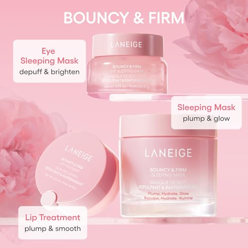 LANEIGE Bouncy & Firm Eye Cream | Hydrating Eye Treatment with Peony + Collagen Complex | Lightweight Formula for Brighter, Youthful Eyes | Korean Skincare- 20Grams