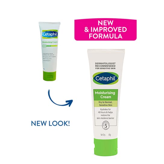 Cetaphil Moisturising Cream 80g and Gentle Skin Cleanser 125 ml Combo