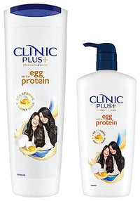 Clinic Plus Strength & Shine With Egg Protein Shampoo 650 ml & Strength & Shine With Egg Protein Shampoo, 355 ml