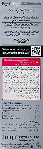 Bigen Speedy Hair Color, 40g + 40g - Brownish Black 882 (Pack of 1)