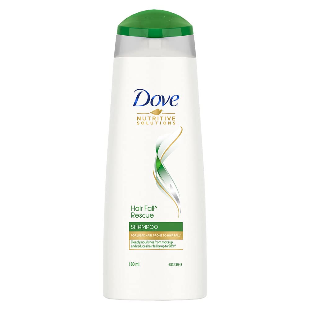 Dove Daily Shine Shampoo For Dull Hair, 180 ml & Dove Hair fall Rescue Shampoo, 180 ml