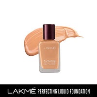 LAKMÉ 9 To 5 Complexion Care Cc Light Coverage Face Cream, Almond, Conceals Dark Spots & Blemishes, 30G & Perfecting Natural Liquid Foundation for Acne Prone Skin, Shell, 27Ml