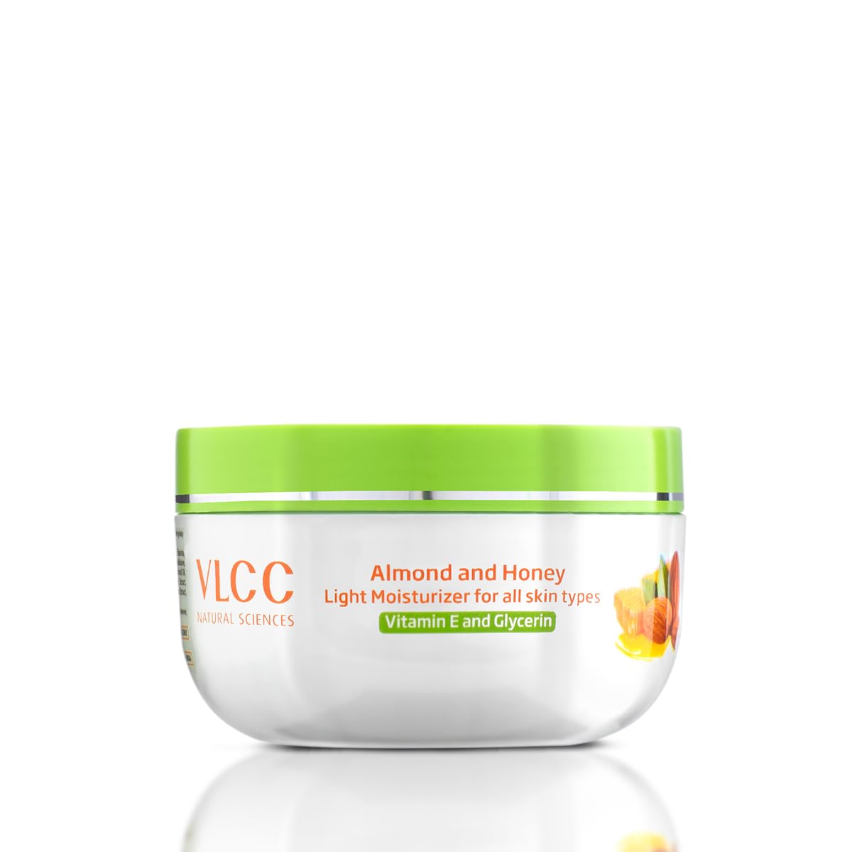 VLCC Almond and Honey Light Moisturiser Cream - 200g | With Vitamin E and Glycerin | Vitamin E Body Moisturizer | Soft and Smooth Skin | Intense, Long-lasting Hydration.