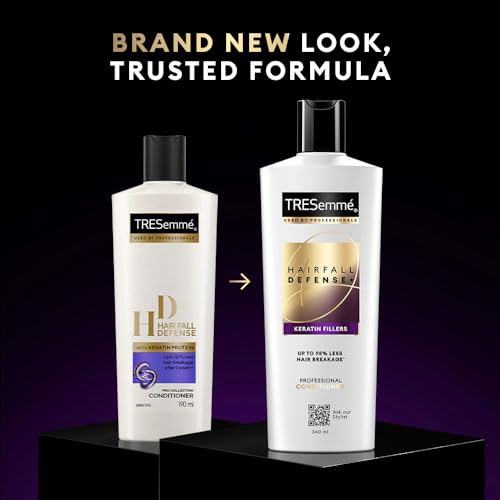 TRESemme Hair Fall Defence, Fresh Conditioner, 190 Millilitre, For Longer, Stronger Hair, With Keratin Protein, Deep Conditions Damaged Hair, For Men & Women