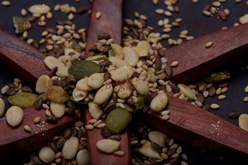 Berries And Nuts Premium Roasted Seeds Mix 200 Grams & Salted Seeds Mix 200 Grams Combo | 400 Grams