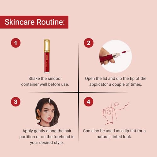 PRETTY COVER Smudge-Proof, Quick-Dry, Long-Lasting Liquid Sindoor for Daily & Festive Use | Rich Color with Precise Applicator (Maroon)