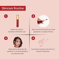 PRETTY COVER Smudge-Proof, Quick-Dry, Long-Lasting Liquid Sindoor for Daily & Festive Use | Rich Color with Precise Applicator (Maroon)