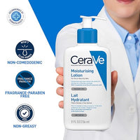 CeraVe Moisturizing Lotion For Dry Skin (236ml) - Formulated With 3 Essential Ceramides And Hyaluronic Acid | Non-Comedogenic, Oil Free And Fragrance-Free Body Lotion