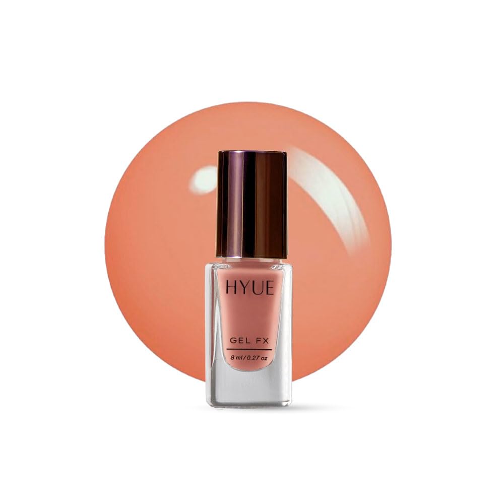 HYUE Gel FX Nail Paint | Rosewood | 8ml | Ultra-Glossy Gel Finish | 14-Day Long-Lasting Wear | Quick-Dry & Chip-Resistant | Vegan & Paraben-Free | No UV Needed | 22 Rich Salon-Quality Shades