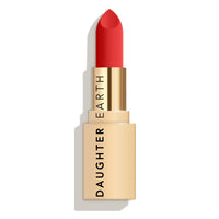 DAUGHTER EARTH Atomic Red Natural Lipstick | Vegan Plant Based Highly Pigmented Lightweight Lip Color | Long Lasting Creamy Velvet Phytonutrient Lip Stick With Vitamin E & Bakuchiol | Natural With UV Protection | 4g