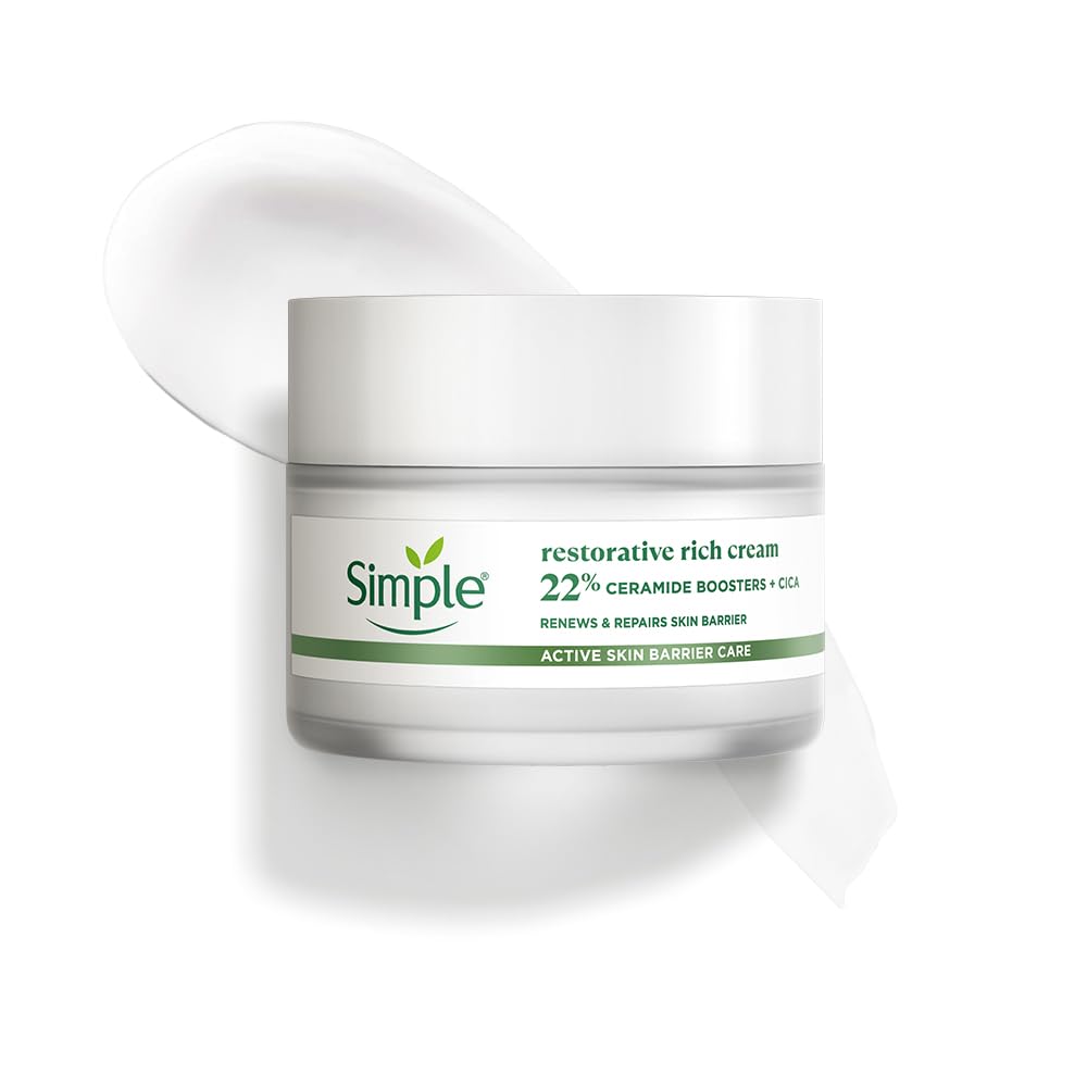 Simple Active Skin Barrier Care Restorative Rich Cream 40g | with 22% ceramide boosters & cica | renews and repairs the skin barrier