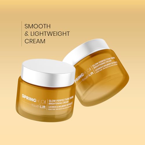 Spring H2O Glow Perfection Skin Brightening Cream | Hydrating & Even Tone Face Moisturizer | Reduces Dark Spots & Dullness | For All Skin Types – 50ml