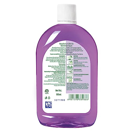 Dettol Liquid Disinfectant Lavender Blossom, 550ml - Pack of 2