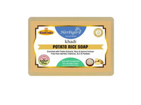 Herbigiri Khadi Natural Potato Rice Handmade Soap (Pack of 3, 125g Each)