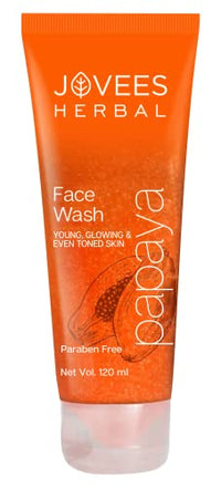 Jovees Herbal Face Care Combo For Normal Skin | Papaya Facewash 120ml | Rose Skin Toner 100ml | Saffron & Bearberry Fairness Cream 60g Set of 3