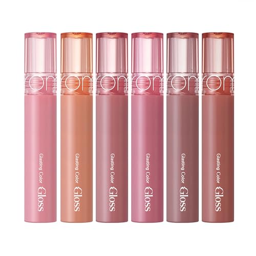 rom&nd Glasting Color Gloss (03 ROSE FINCH) | Korean beauty, Plumping, Glossy, Moisturizing, Natural Color | Long-Lasting, Smooth Finish Lip Gloss for All-Day Hydration and Shine