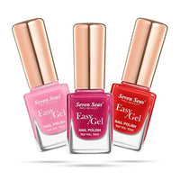 Seven Seas Easy Gel Nail Polish | Quick Dry Gel Nail Polish, Pack of 3 (Combo-05, 30ml)