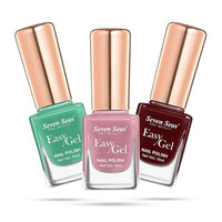 Seven Seas Easy Gel Nail Polish | Quick Dry Gel Nail Polish, Pack of 3 (Combo-11, 30ml)