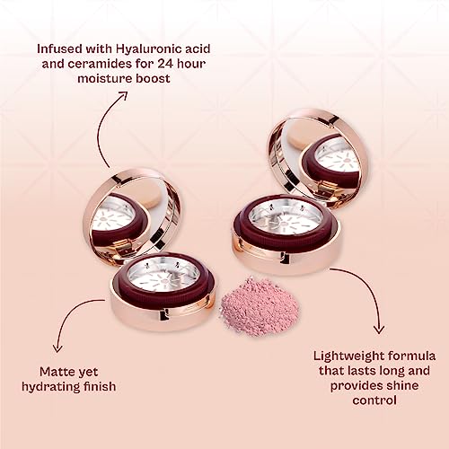 Typsy Beauty Hustle & Grind Setting Powder I Mochaccino I Unique In-built Powderizer for Zero Waste & Spilling I Packed with Hayalauronic Acid & Ceramides I Warm Beige I Vegan | Paraben Free | 4.5g