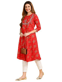 anubhutee Women's  Viscose Kurta